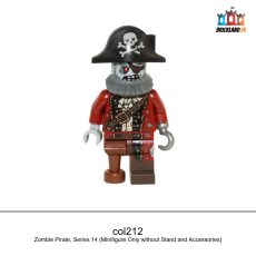 Figurine Collectible Minifigures Zombie Pirate, Series 14, réf. col212
