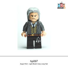 Figurine Harry Potter Argus Filch - Light Bluish Gray Long Hair, réf. hp097