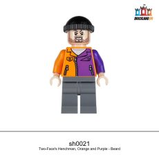 Figurine Super Heroes Two-Face's Henchman, Orange and Purple - Beard, réf. sh0021