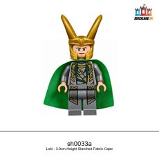 Figurine Super Heroes Loki - 3.9cm Height Starched Fabric Cape, réf. sh0033a