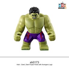 Figurine Super Heroes Hulk - Giant, Dark Purple Pants with Avengers Logo, réf. sh0173