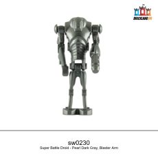 Figurine Star Wars Super Battle Droid - Pearl Dark Gray, Blaster Arm, réf. sw0230