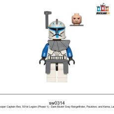 Figurine Star Wars Clone Trooper Captain Rex, 501st Legion (Phase 1), réf. sw0314