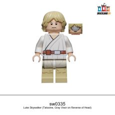 Figurine Star Wars Luke Skywalker (Tatooine, Gray Visor on Reverse of Head), réf. sw0335