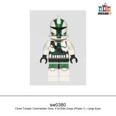 Figurine Star Wars Clone Trooper Commander Gree, 41st Elite Corps (Phase 1) - Large Eyes, réf. sw0380
