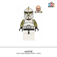 Figurine Star Wars Clone Trooper Sergeant (Phase 1) - Scowl, réf. sw0438