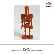 Figurine Star Wars Battle Droid - Dark Orange, Angled Arm and Straight Arm, réf. sw0467