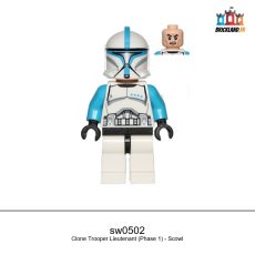 Figurine Star Wars Clone Trooper Lieutenant (Phase 1) - Scowl, réf. sw0502