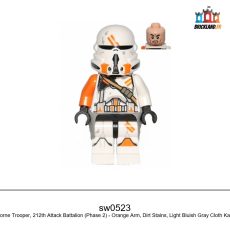 Figurine Star Wars Clone Airborne Trooper, 212th Attack Battalion (Phase 2), réf. sw0523
