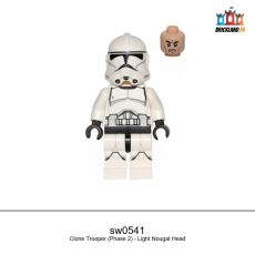 Figurine Star Wars Clone Trooper (Phase 2) - Light Nougat Head, réf. sw0541