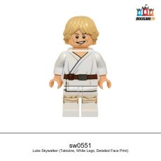 Figurine Star Wars Luke Skywalker (Tatooine, White Legs, Detailed Face Print), réf. sw0551