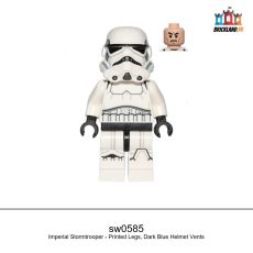 Figurine Star Wars Imperial Stormtrooper - Printed Legs, Dark Blue Helmet Vents, réf. sw0585