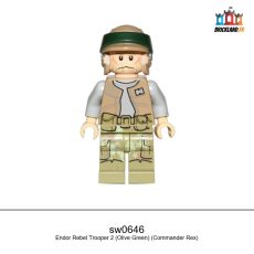 Figurine Star Wars Endor Rebel Trooper 2 (Olive Green) (Commander Rex), réf. sw0646