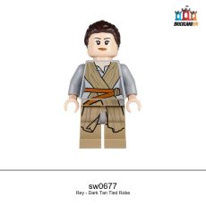 Figurine Star Wars Rey - Dark Tan Tied Robe, réf. sw0677