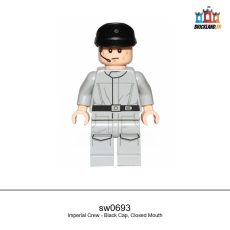 Figurine Star Wars Imperial Crew - Black Cap, Closed Mouth, réf. sw0693