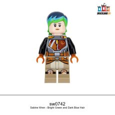 Figurine Star Wars Sabine Wren - Bright Green and Dark Blue Hair, réf. sw0742