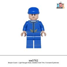 Figurine Star Wars Bespin Guard - Light Nougat Head, Detailed Gold Trim, Furrowed Eyebrows, réf. sw0762