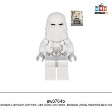 Figurine Star Wars Snowtrooper, Light Bluish Gray Hips, Light Bluish Gray Hands, réf. sw0764b