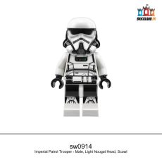 Figurine Star Wars Imperial Patrol Trooper - Male, Light Nougat Head, Scowl, réf. sw0914