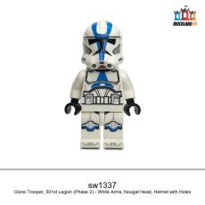 Figurine Star Wars Clone Trooper, 501st Legion (Phase 2) - White Arms, réf. sw1337