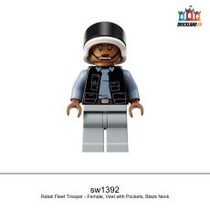 Figurine Star Wars Rebel Fleet Trooper - Female, Vest with Pockets, Black Neck, réf. sw1392