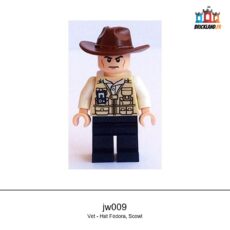 Figurine Jurassic World Vet - Hat Fedora, Scowl, réf. jw009