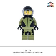 Figurine SPEED CHAMPIONS Lamborghini Lambo V12 Vision Gran Turismo Driver, réf. sc115