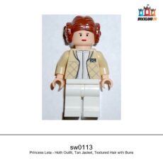 Figurine Star Wars Princess Leia - Hoth Outfit, Tan Jacket, Textured Hair with Buns, réf. sw0113