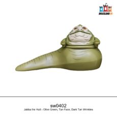 Figurine Star Wars Jabba the Hutt - Olive Green, Tan Face, Dark Tan Wrinkles, réf. sw0402