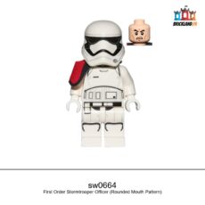 Figurine Star Wars First Order Stormtrooper Officer (Rounded Mouth Pattern), réf. sw0664