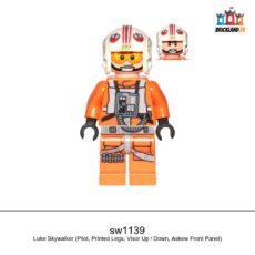 Figurine Star Wars Luke Skywalker (Pilot, Printed Legs, Visor Up / Down, Askew Front Panel), réf. sw1139