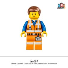 Figurine The LEGO Movie Emmet - Lopsided Closed Mouth Smile, without Piece of Resistance, réf. tlm087