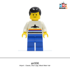 Figurine Town Airport - Classic, Blue Legs, Black Male Hair, réf. air006