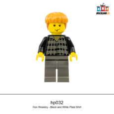 Figurine Harry Potter Ron Weasley - Black and White Plaid Shirt, réf. hp032