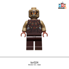 Figurine The Hobbit and The Lord of the Rings Mordor Orc - Bald, réf. lor024