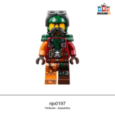 Figurine NINJAGO Flintlocke - Epaulettes, réf. njo0197