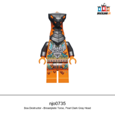 Figurine NINJAGO Boa Destructor - Breastplate Torso, Pearl Dark Gray Head, réf. njo0735