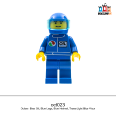 Figurine Town Octan - Blue Oil, Blue Legs, Blue Helmet, Trans-Light Blue Visor, réf. oct023
