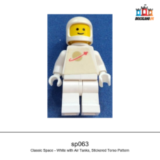 Figurine Space Classic Space - White with Air Tanks, Stickered Torso Pattern, réf. sp063
