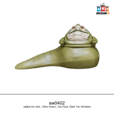 Figurine Star Wars Jabba the Hutt - Olive Green, Tan Face, Dark Tan Wrinkles, réf. sw0402