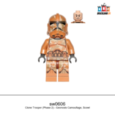 Figurine Star Wars Clone Trooper (Phase 2) - Geonosis Camouflage, Scowl, réf. sw0606