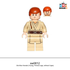 Figurine Star Wars Obi-Wan Kenobi (Young, Printed Legs, without Cape), réf. sw0812