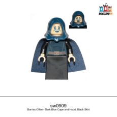 Figurine Star Wars Barriss Offee - Dark Blue Cape and Hood, Black Skirt, réf. sw0909