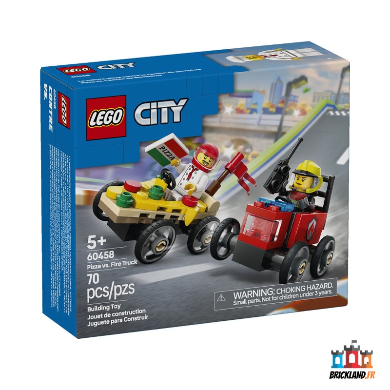 LEGO Town Pizza vs. Fire Truck, réf. 60458