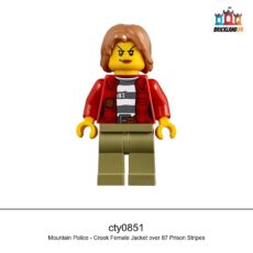 Figurine Town Mountain Police - Crook Female Jacket over 87 Prison Stripes, réf. cty0851