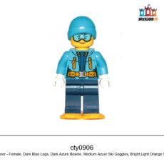 Figurine Town Arctic Explorer - Female, Dark Blue Legs, Dark Azure Beanie, réf. cty0906