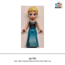 Figurine Disney Elsa - Dark Turquoise Dress and Dark Green Halter Top, réf. dp190
