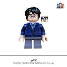 Figurine Harry Potter Harry Potter - Dark Blue Zip Up, Dark Bluish Gray Short Legs, réf. hp153