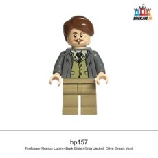 Figurine Harry Potter Professor Remus Lupin - Dark Bluish Gray Jacket, Olive Green Vest, réf. hp157