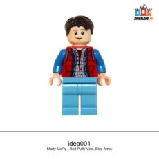 Figurine LEGO Ideas (CUUSOO) Marty McFly - Red Puffy Vest, Blue Arms, réf. idea001